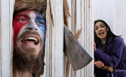 Q Shaman & AoC Meme Template