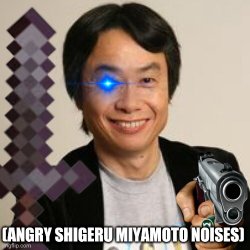 (Angry Shigeru Miyamoto Noises) Meme Template