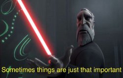 Count Dooku Clone Wars Sometimes things are just that important Meme Template