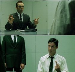 Matrix Finger Meme Template