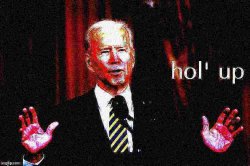 Joe Biden hol' up deep-fried 1 Meme Template