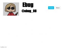 Ebug og announcement Meme Template
