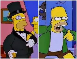 Homero elegante delincuente Meme Template