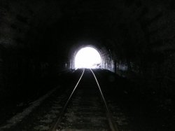 Light at the end of a tunnel Meme Template