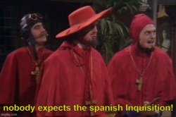 Nobody expects the spanish inquisition! (text) Meme Template