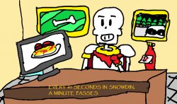 Papyrus every 60 seconds in snowdin Meme Template