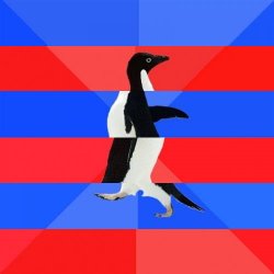 socially awkward-awsome 6 penguin Meme Template