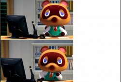 tom nook angry Meme Template