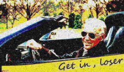 Joe Biden get in loser deep-fried 4 Meme Template