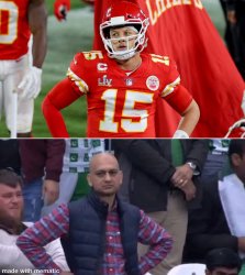 Disappointed Mahomes Meme Template