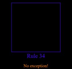 Rule 34 NO EXCEPTION Meme Template