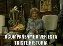 Acompañenme a ver esta triste historia Meme Template