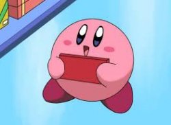 Kirby holding a sign Meme Template