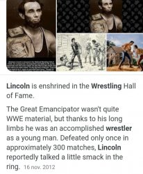 Lincoln wrestling Meme Template