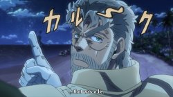 Joseph Joestar That was a lie Meme Template