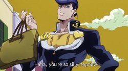 Josuke You're so silly nephew! Meme Template