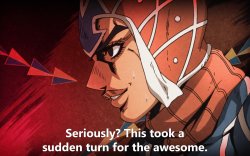 Guido Mista This took a sudden turn for the awesome Meme Template