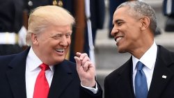 Trump and Obama this close meme Meme Template