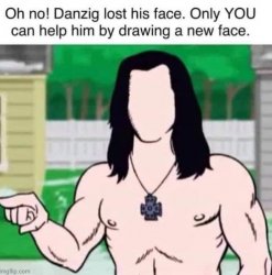 Danzig lost face Meme Template