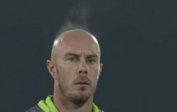 Chris lynn steaming head Meme Template