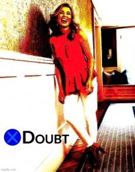Dannii X Doubt 3 deep-fried 2 Meme Template