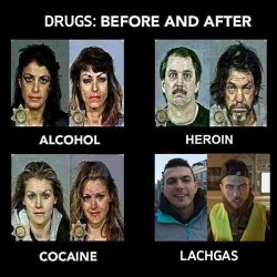 Before and after use of drugs Meme Template