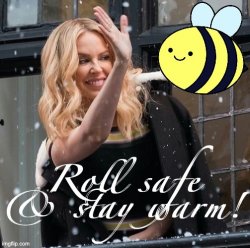 Beez/Kami propaganda Roll safe & stay warm Meme Template