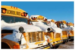 Snowy School bus Meme Template