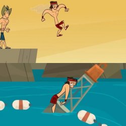guy hitting bouy Meme Template