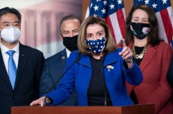 Nancy Pelosi face mask Meme Template