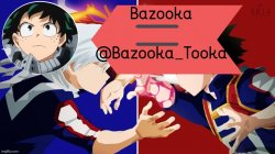 Bazooka's Deku vs. Todoroki template Meme Template