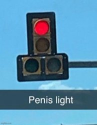 Penis light Meme Template