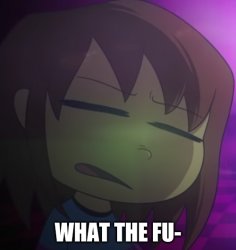 Frisk What The Fu- Meme Template