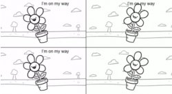 I'm on my way Meme Template