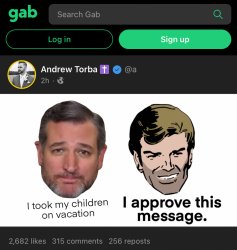 Gab Ted Cruz Meme Template