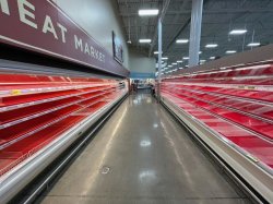 Grocery store shelves in Texas Meme Template