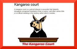 Kangaroo court Meme Template