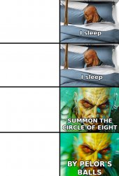 I Sleep (4-panel Mordenkainen D&D version) Meme Template