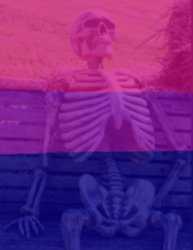 closeted bisexual waiting skeleton Meme Template