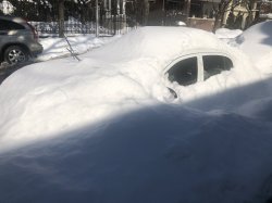 Car in snow Meme Template