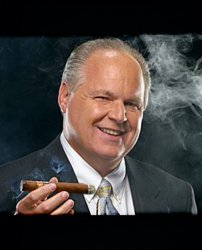 rush limbaugh smoking cigar BLACK HEADERS Meme Template