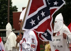KKK Klan march Meme Template