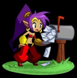 Shantae's mail Falls out Meme Template