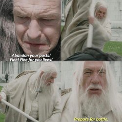 Gandalf and Denethor Meme Template