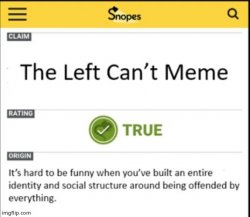 The left can't meme Meme Template