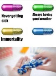 the blue pil Meme Template