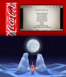 Coca-Cola discrimination Meme Template
