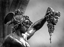 Perseus holding Medusa head Meme Template