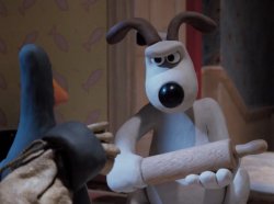 Gromit Rolling Pin Meme Template