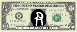 $4.20 bill Meme Template